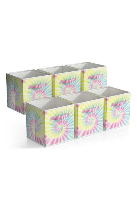 Set of 6 11-Inch Foldable Storage Bins