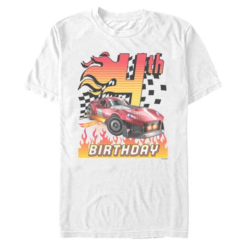 Men's Hot Wheels GT Scorcher 4th Birthday  Graphic T-Shirt