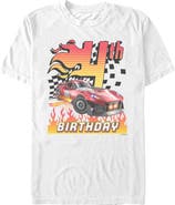 Hot Wheels Men's Hot Wheels GT Scorcher 4th Birthday  Graphic T-Shirt