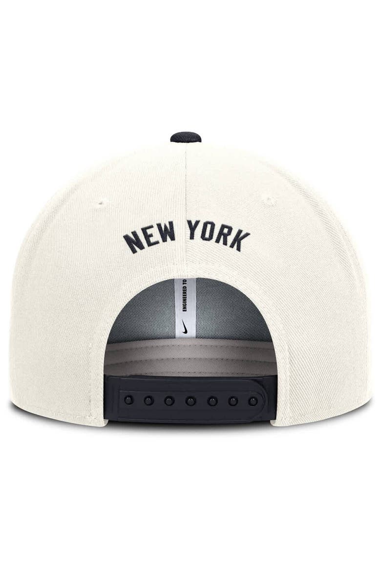 Men's Nike Cream/Navy New York Yankees Cooperstown Pro Dri-FIT Snapback Hat, Alternate, color, Cream