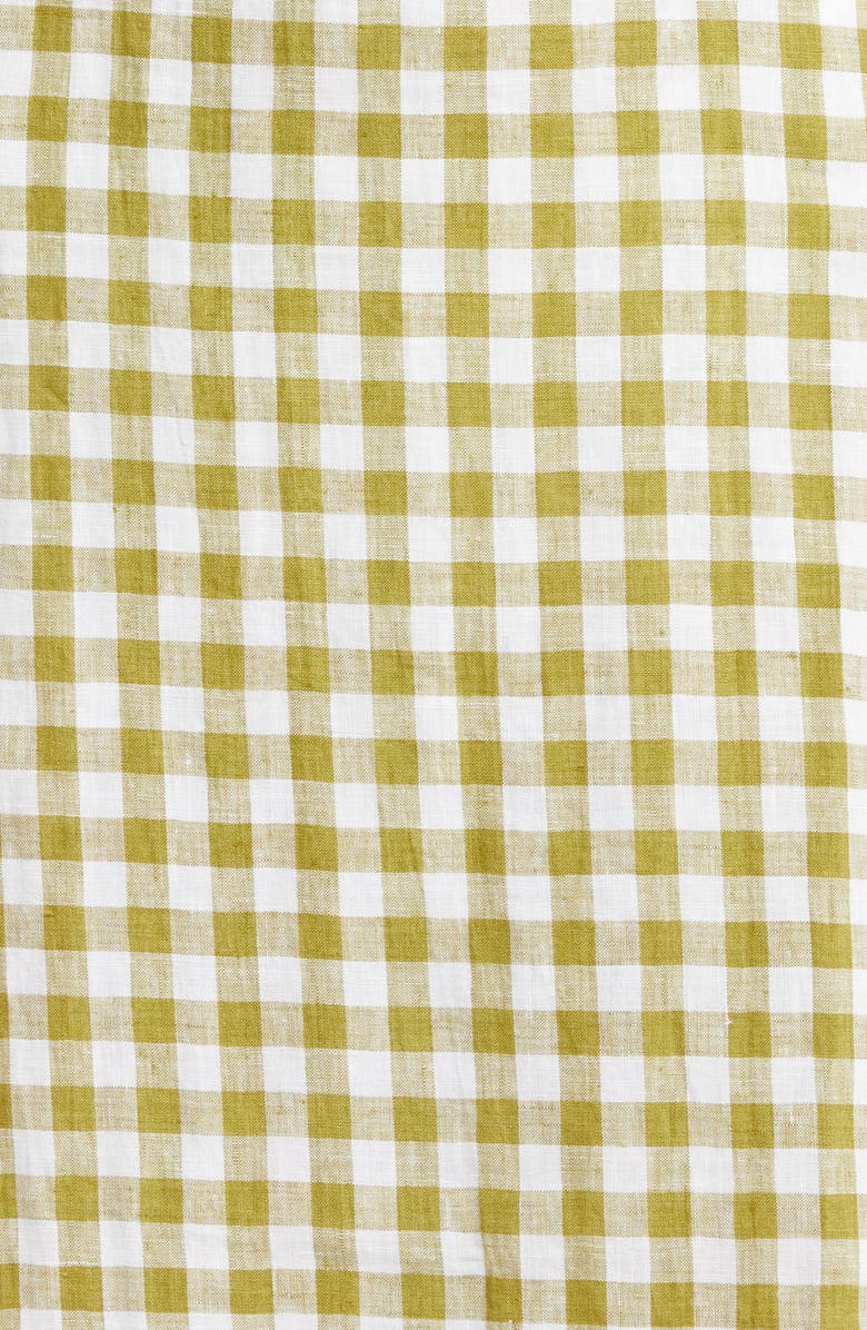 Vitamin A<sup>®</sup> Mari Gingham Linen Cover-Up Maxi Dress, Alternate, color, 