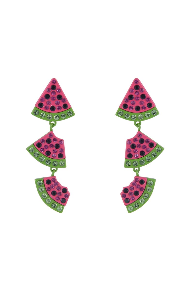 Hallmark Watermelon Linear Earrings, Alternate, color, Pink