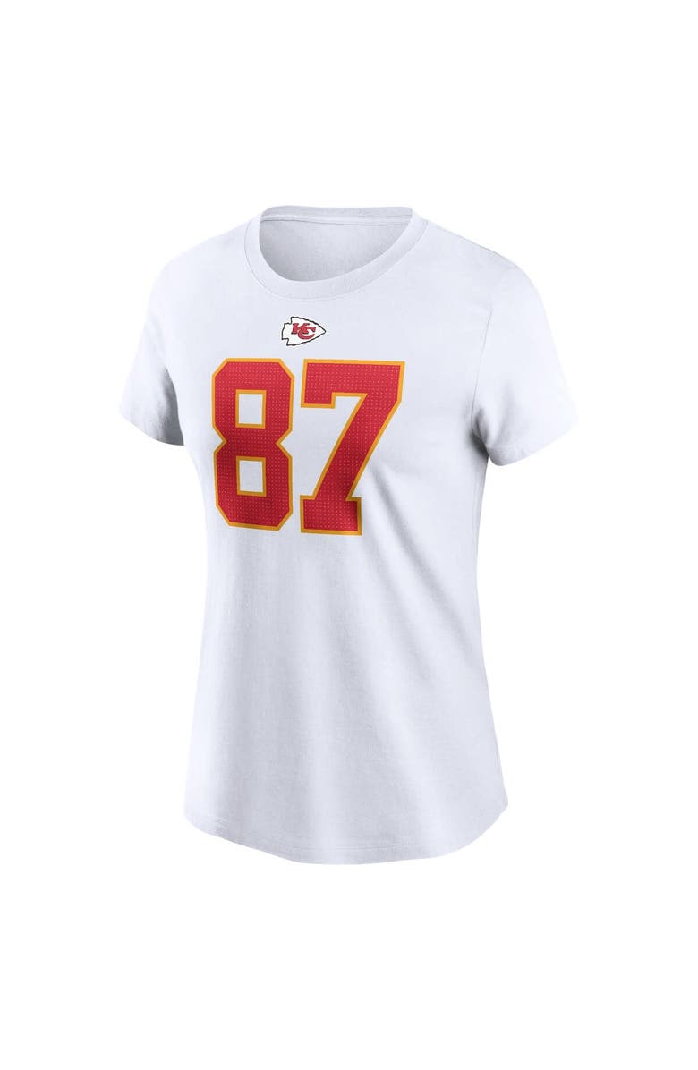 Nike Women's Nike Travis Kelce White Kansas City Chiefs Player Name & Number T-Shirt, Alternate, color, White