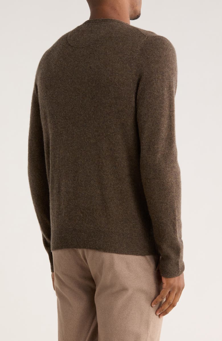 Nordstrom Cashmere Crewneck Sweater, Alternate, color, Brown Desert Heather
