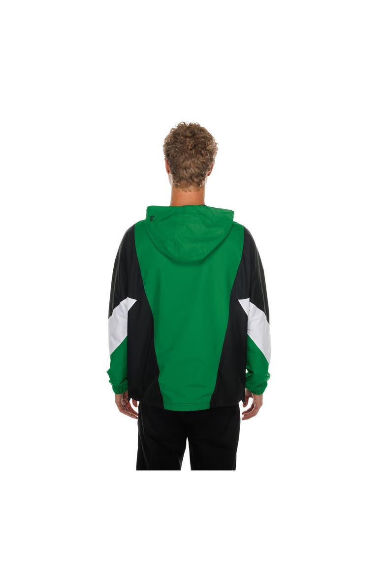 Men's New Era  Kelly Green Philadelphia Eagles Quarter-Zip Windbreaker Jacket, Alternate, color, Kelly Green