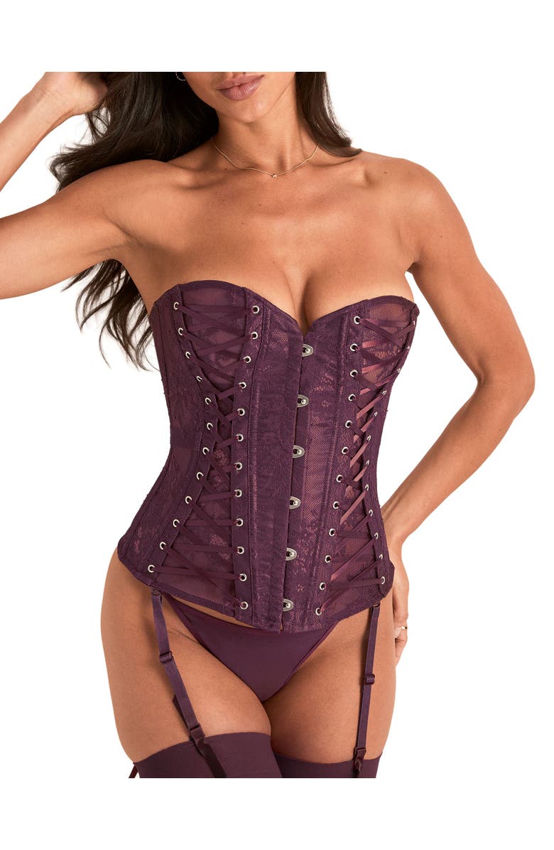 Adore Me Nikita Unlined Boned Corset, Main, color, 
