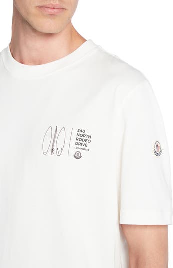 【MONCLER】340 NORTH RODEO DRIVE サーフプリントTシャツ Moncler Rodeo Drive Graphic T-Shirt | Nordstrom