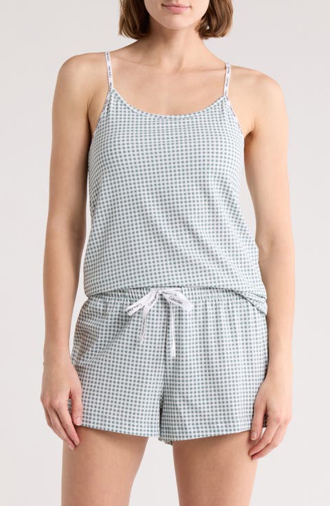 Stretch Cotton Camisole & Shorts Pajamas