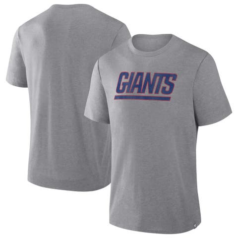 Men's Fanatics Heather Gray New York Giants Pass Rush Tri-Blend T-Shirt