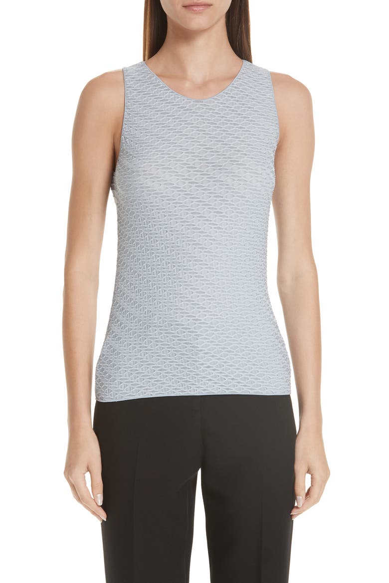 Jacquard Jersey Tank, Main, color, ICE