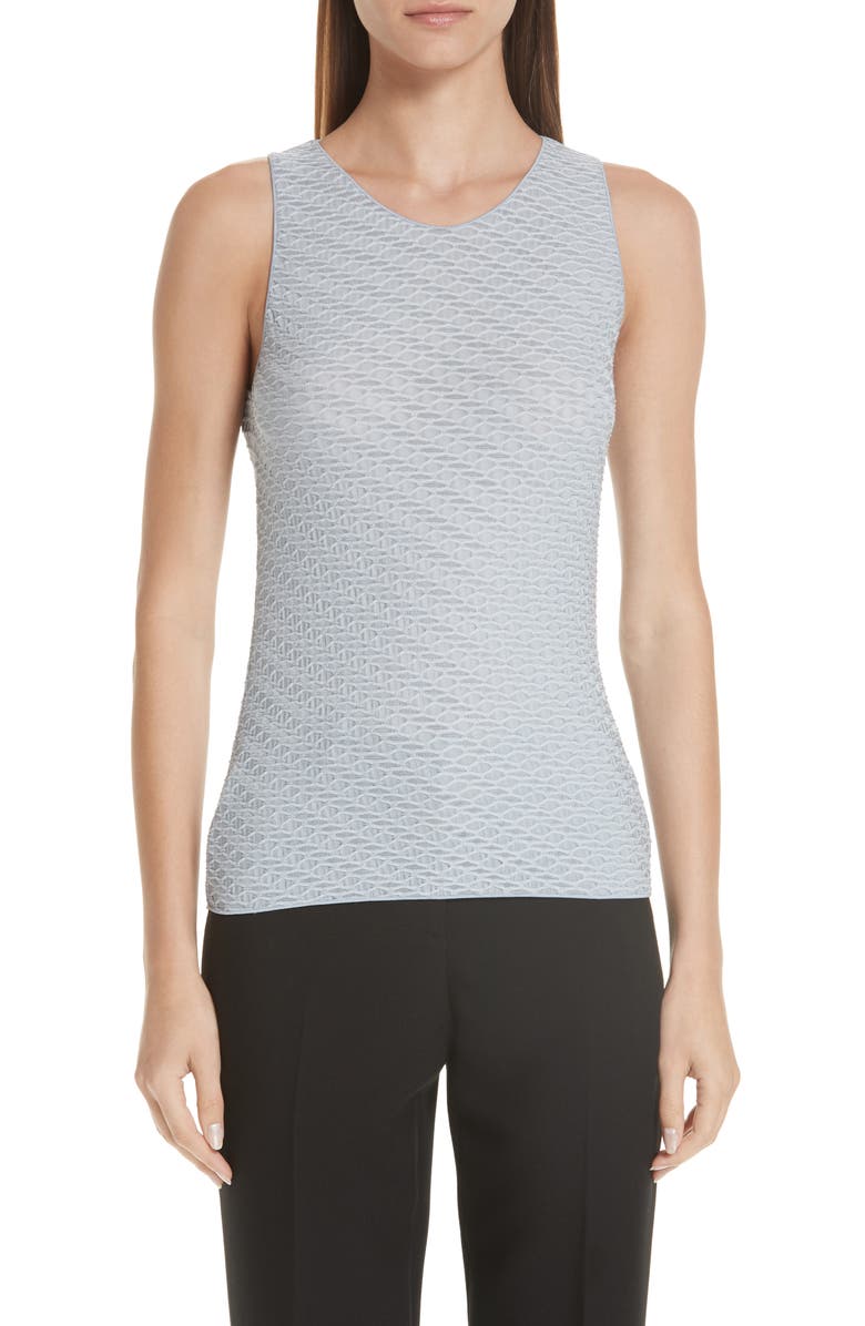 Emporio Armani Jacquard Jersey Tank, Main, color,