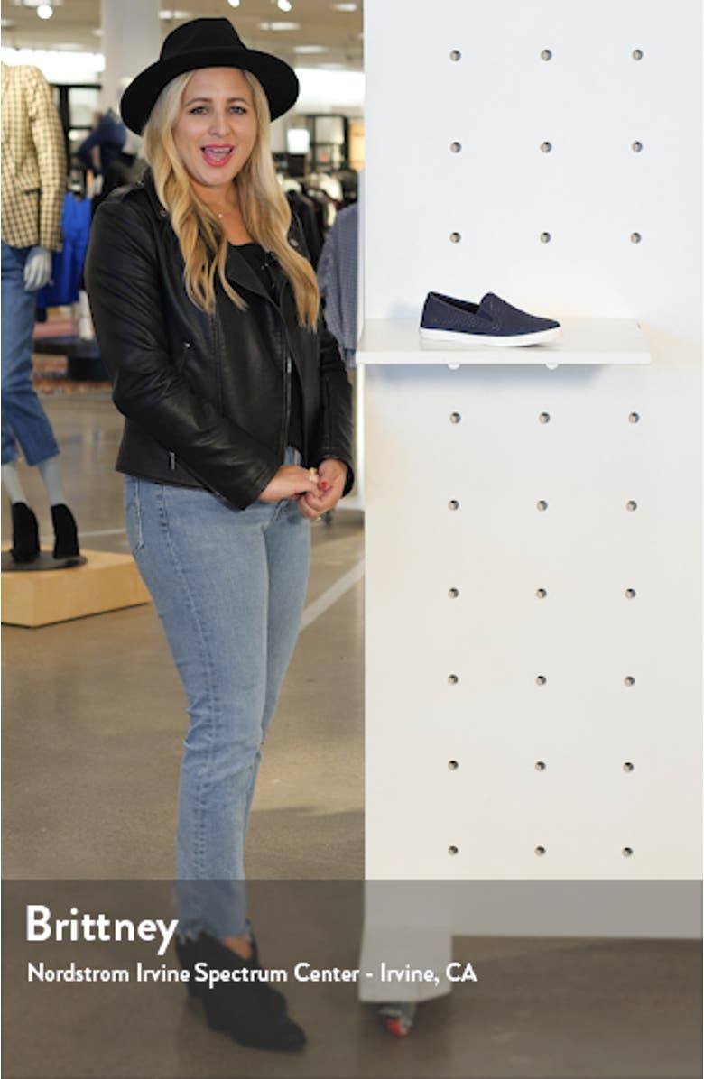 Sperry Seaside Perforated Varsity Slip-On Sneaker, sales video thumbnail