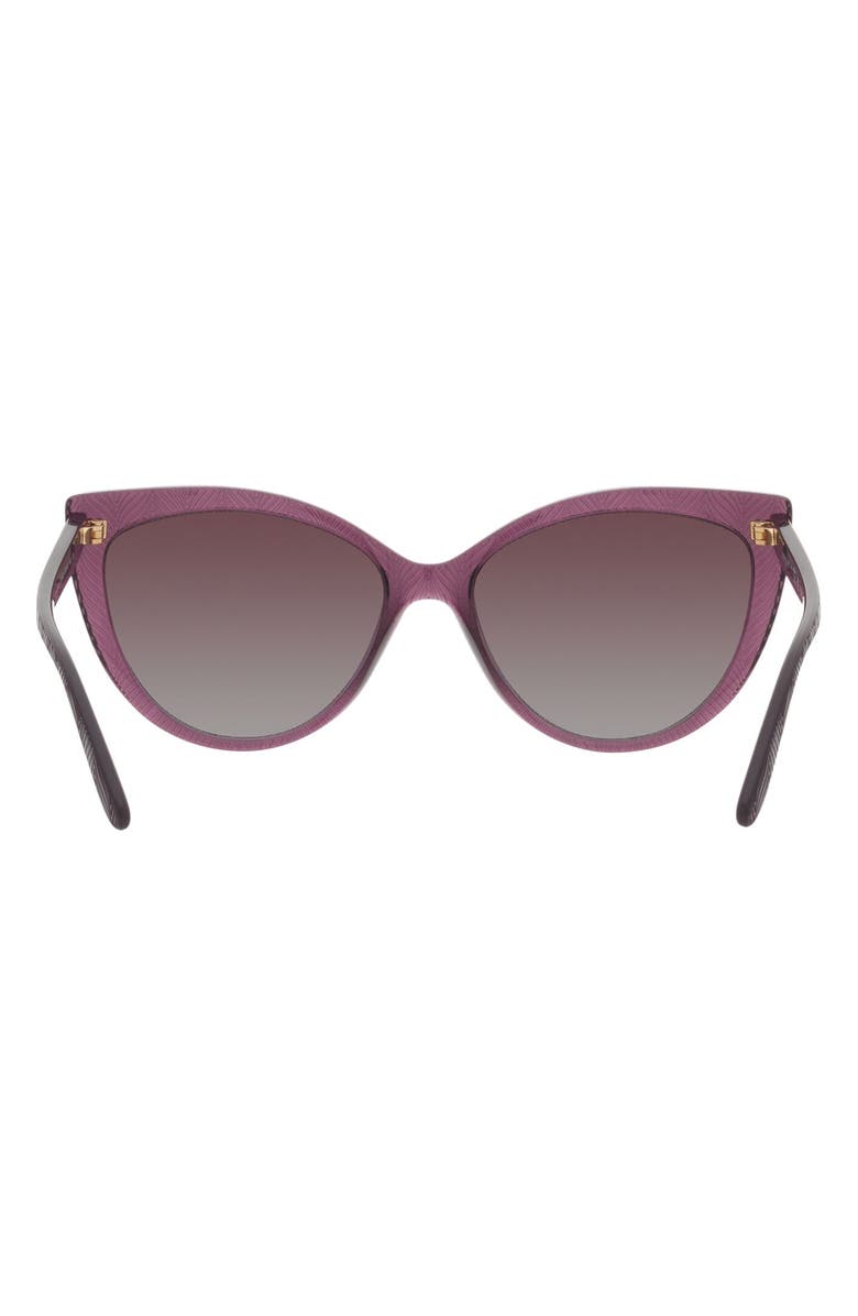 VOGUE 57mm Gradient Polarized Cat Eye Sunglasses, Alternate, color, 