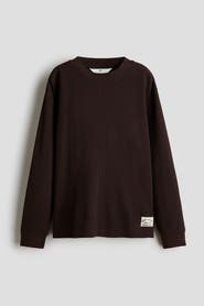 H&M Waffled Long-sleeved T-shirt