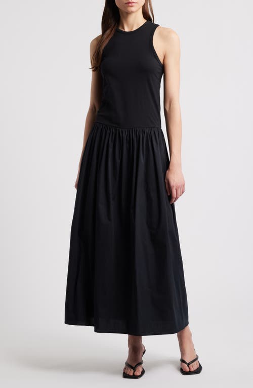Frame Racer Tank Maxi Dress In Black