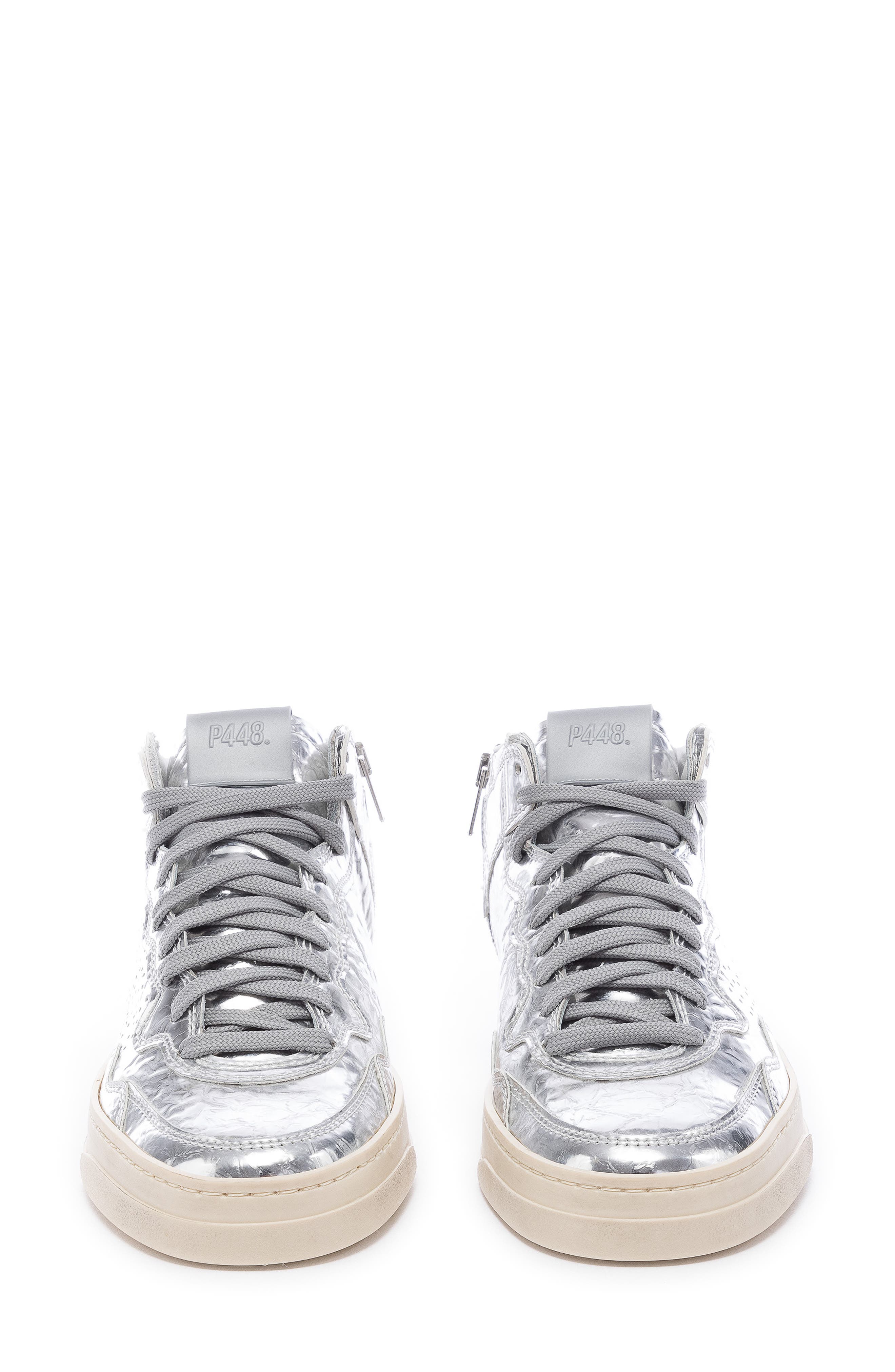 P448 Balihi High Top Sneaker, Alternate, color, Silver