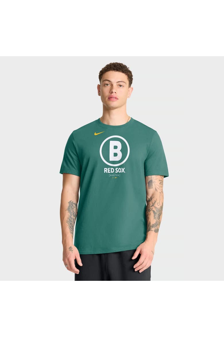 Men's Nike Green Boston Red Sox City Connect Large Logo T-Shirt, Main, color, Green