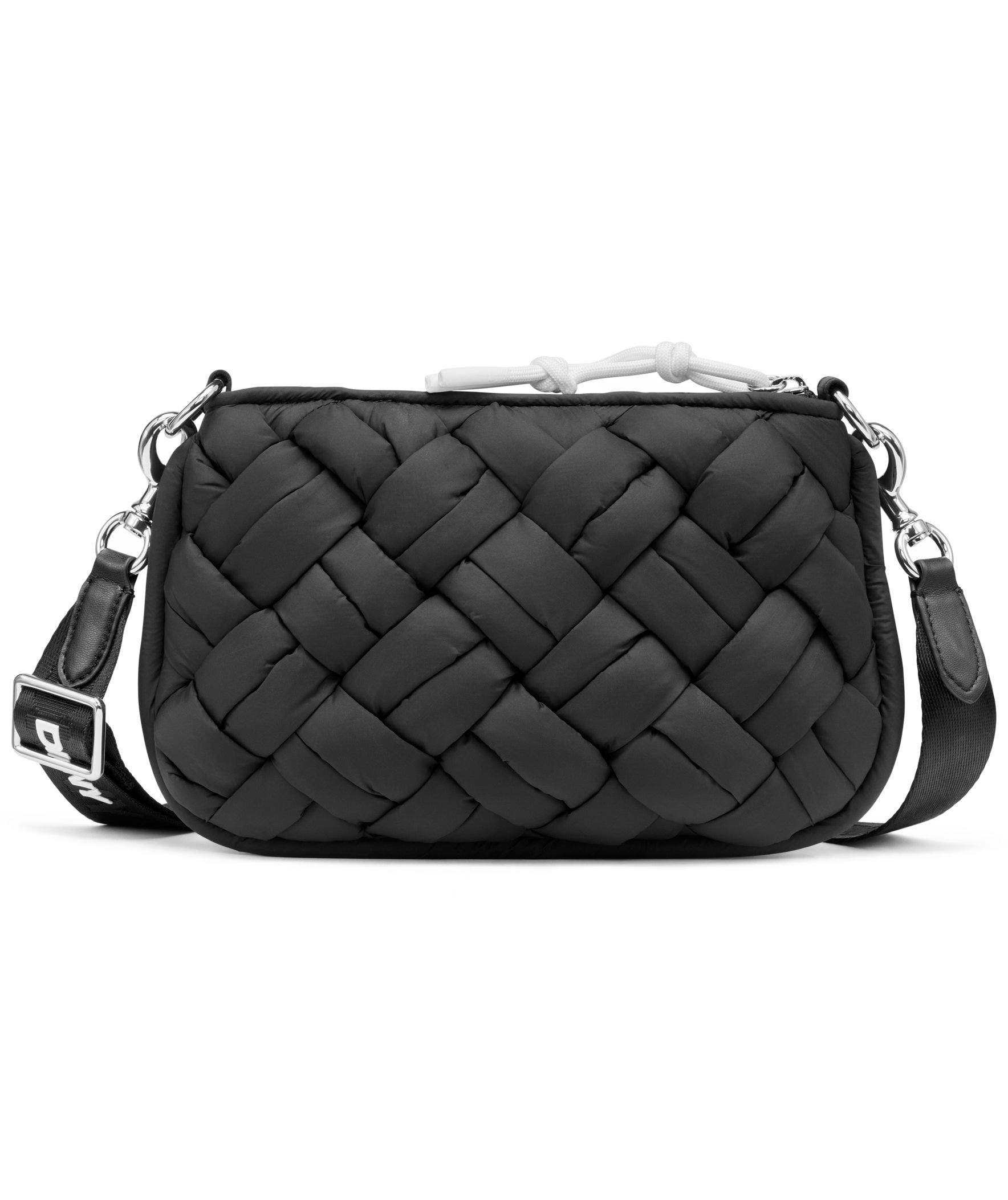 DKNY Nadia Crossbody Bag, Alternate, color, Black/Silver