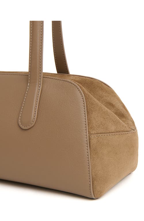 Mansur Gavriel Helios Top Handle Bag In Brown