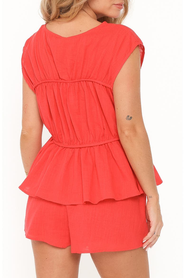 Karly 2-Piece Short Set, Alternate, color, RED