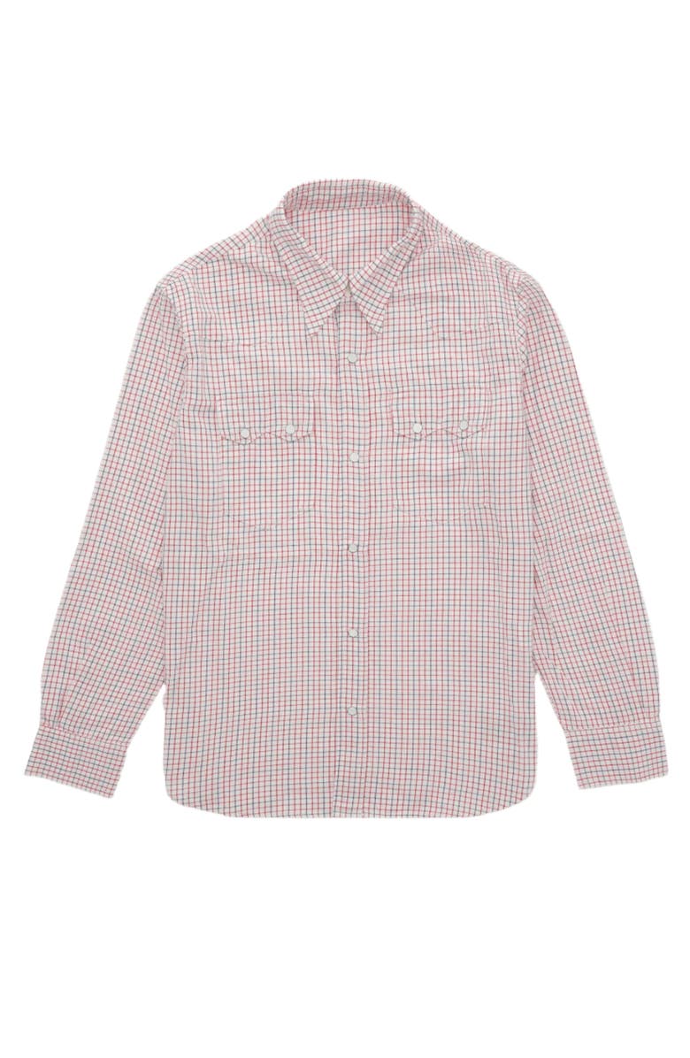 Fortela Smith Texan Shirt, Main, color, Red Blue Damier