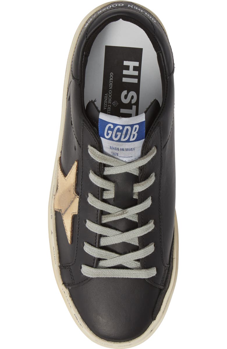 Golden Goose Metallic Star Low-Top Sneaker, Alternate, color,
