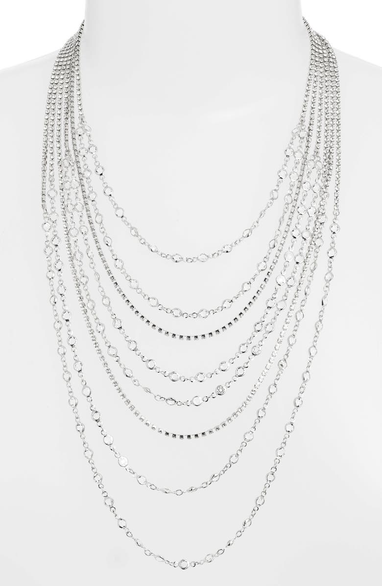 CRISTABELLE Crystal Multistrand Necklace, Alternate, color, 
