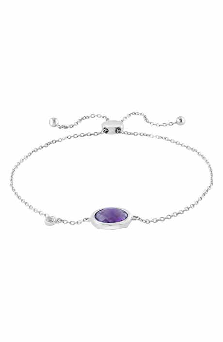 EFFY Purple Amethyst & White Topaz Slider Bracelet