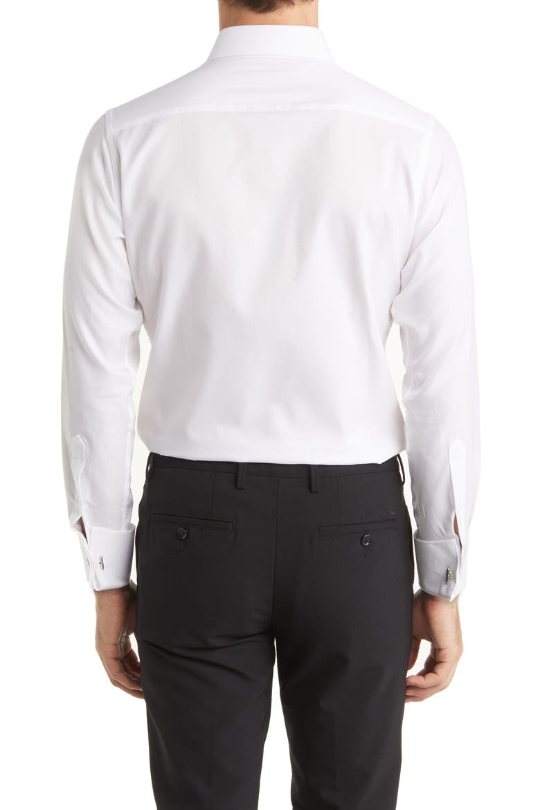 Slim Fit Tuxedo Shirt, Alternate, color, WHITE