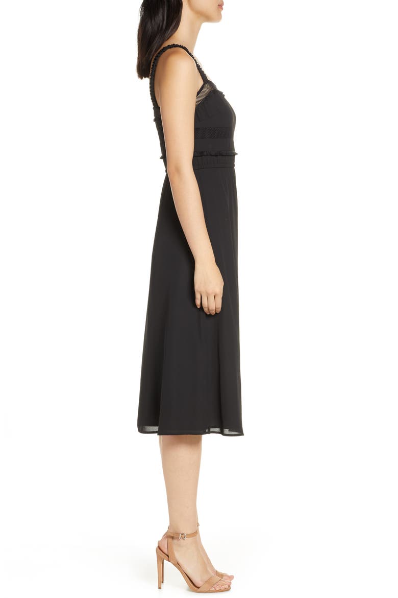 Mimosa Please Midi Dress, Alternate, color, BLACK
