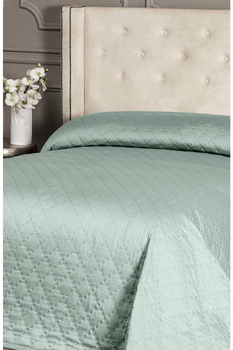 Mistik Bedcover, Alternate, color, Blue-Green
