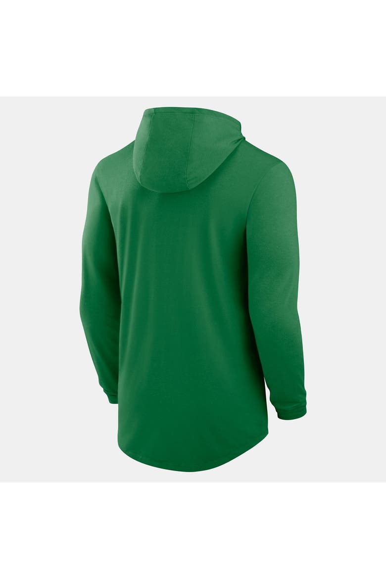 Men's Nike Green Oregon Ducks Primetime Pattern Tri-Blend Dri-FIT Long Sleeve Hooded T-Shirt, Alternate, color, Green