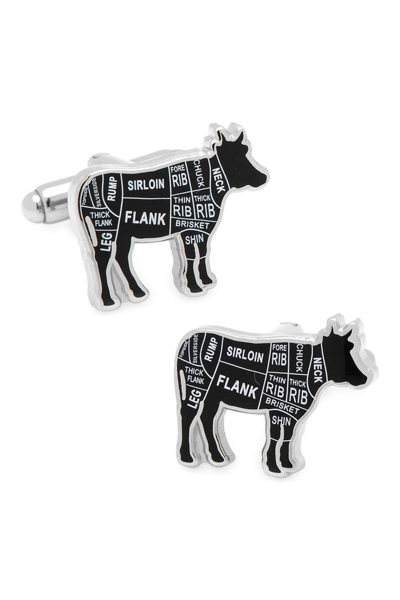 Butcher Cuts Cuff Links, Main, color, BEEF