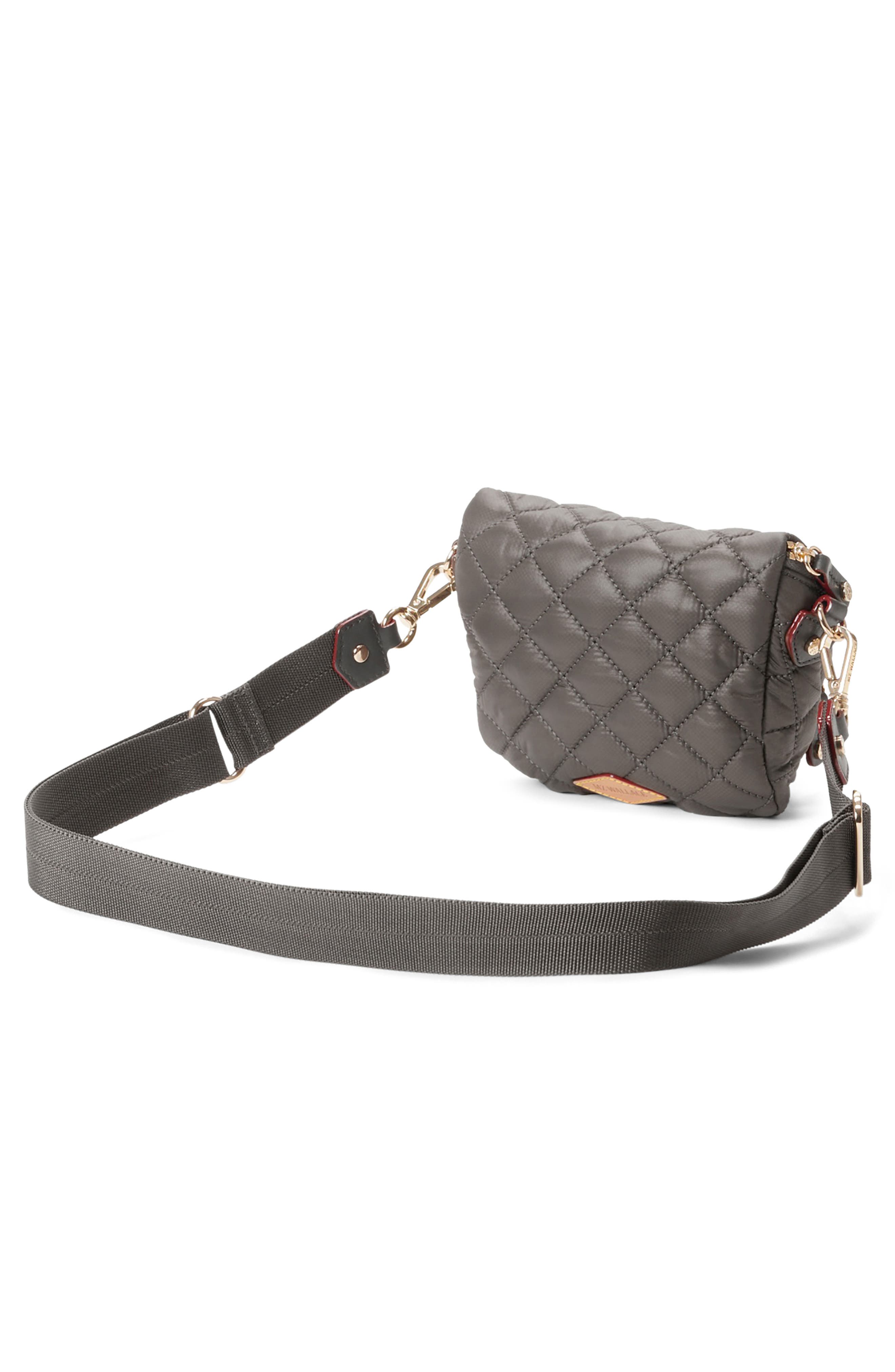 MZ Wallace Micro Crosby Diamond Quilted Nylon Sling Bag, Alternate, color, 