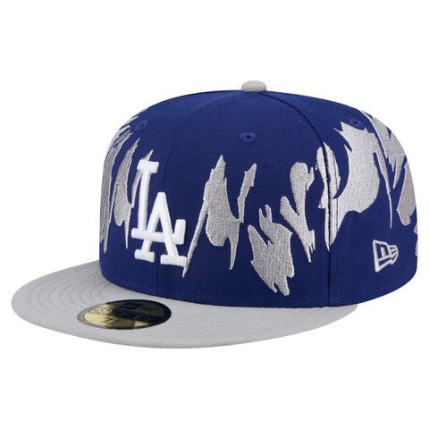 Men's New Era Navy/Gray Los Angeles Dodgers Retro Pattern 59FIFTY Fitted Hat