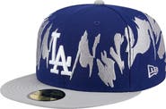 New Era Men's New Era Navy/Gray Los Angeles Dodgers Retro Pattern 59FIFTY Fitted Hat