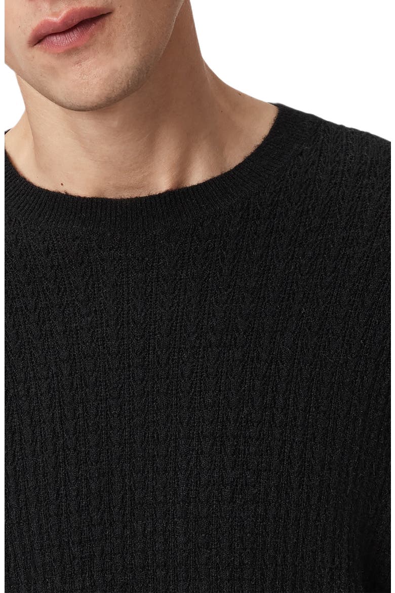 Jakob Wool & Alpaca Blend Sweater, Alternate, color, BLACK