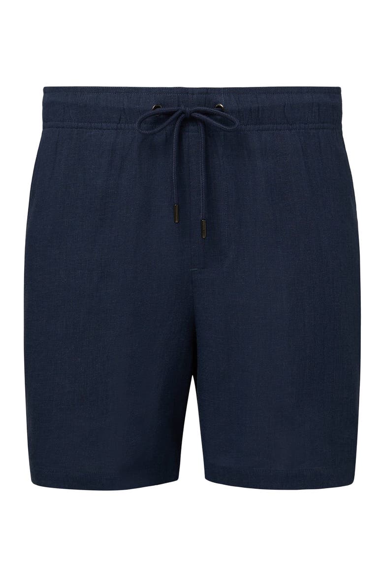 Classic Pull On Linen Short 6", Main, color, VINTAGE INDIGO
