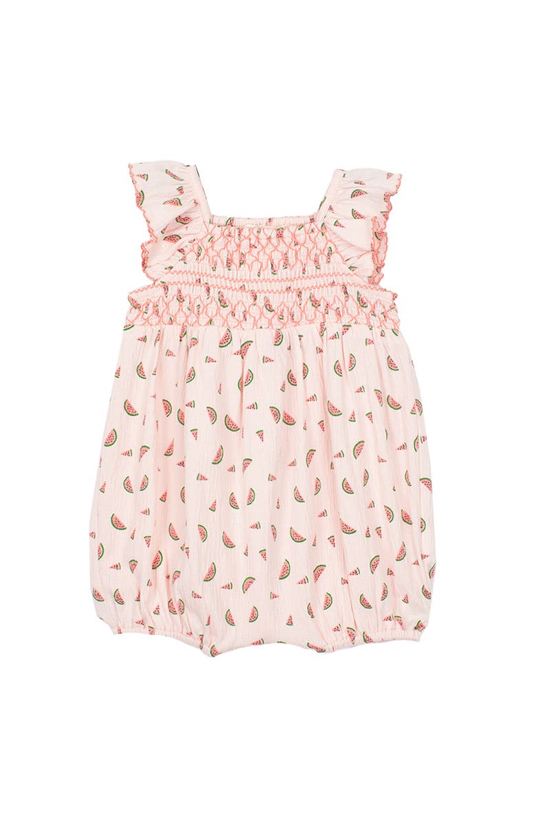 Mabel + Honey Watermelon Sugar Baby Romper, Main, color, Pink
