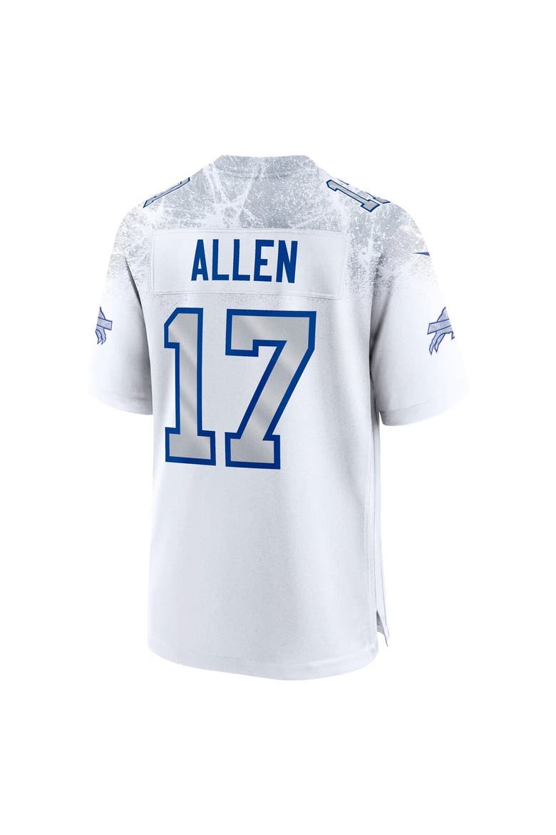 Men's Nike Josh Allen White Buffalo Bills 2025 Rivalries Collection Game Jersey, Alternate, color, White