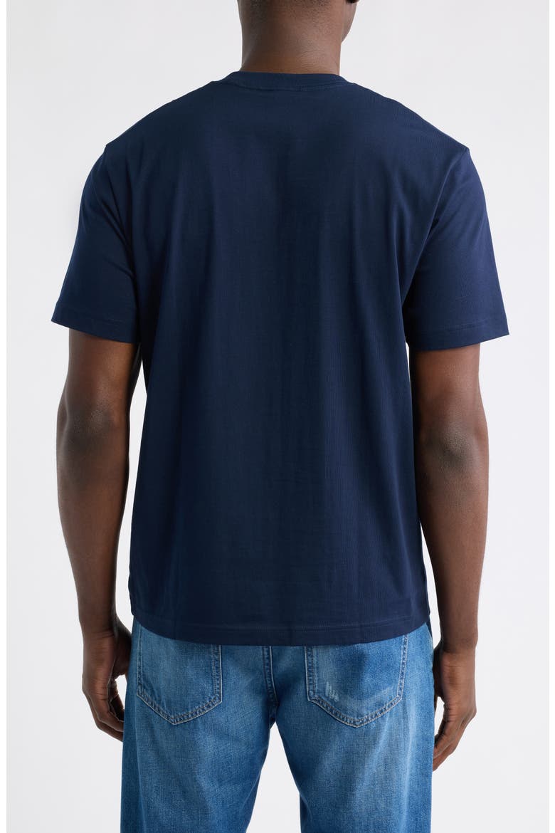 Croc Logo Cotton Pocket T-Shirt, Alternate, color, NAVY BLUE
