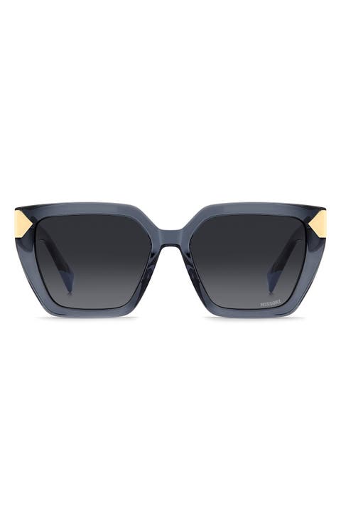 55mm Gradient Square Sunglasses