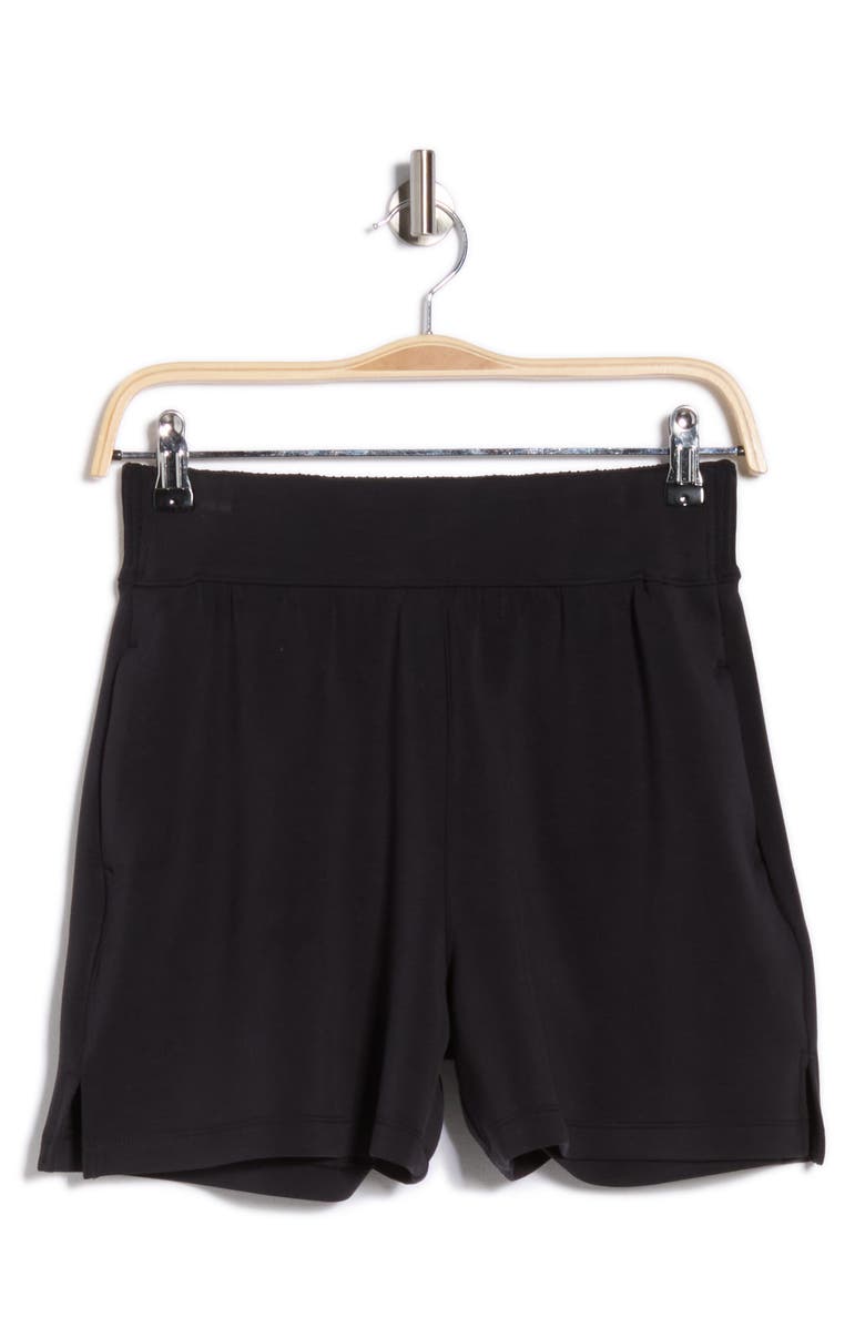 90 DEGREE BY REFLEX Seasoft Softlite Mid Rise Shorts, Alternate, color, Black