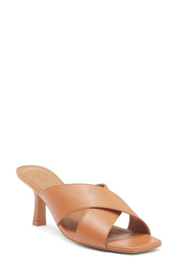 Nordstrom Rack Lauren Slide Sandal In Tan Toffee