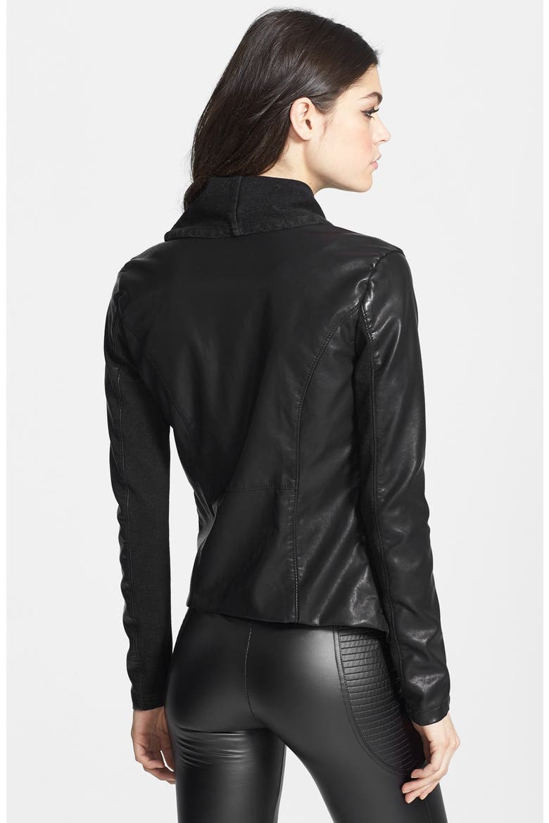 'Private Practice' Mixed Media Drape Front Jacket, Alternate, color, PRIVATE PRACTICE