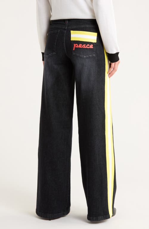 Alice And Olivia Alice + Olivia Trish Ultra Low Rise Baggy Jeans In Black