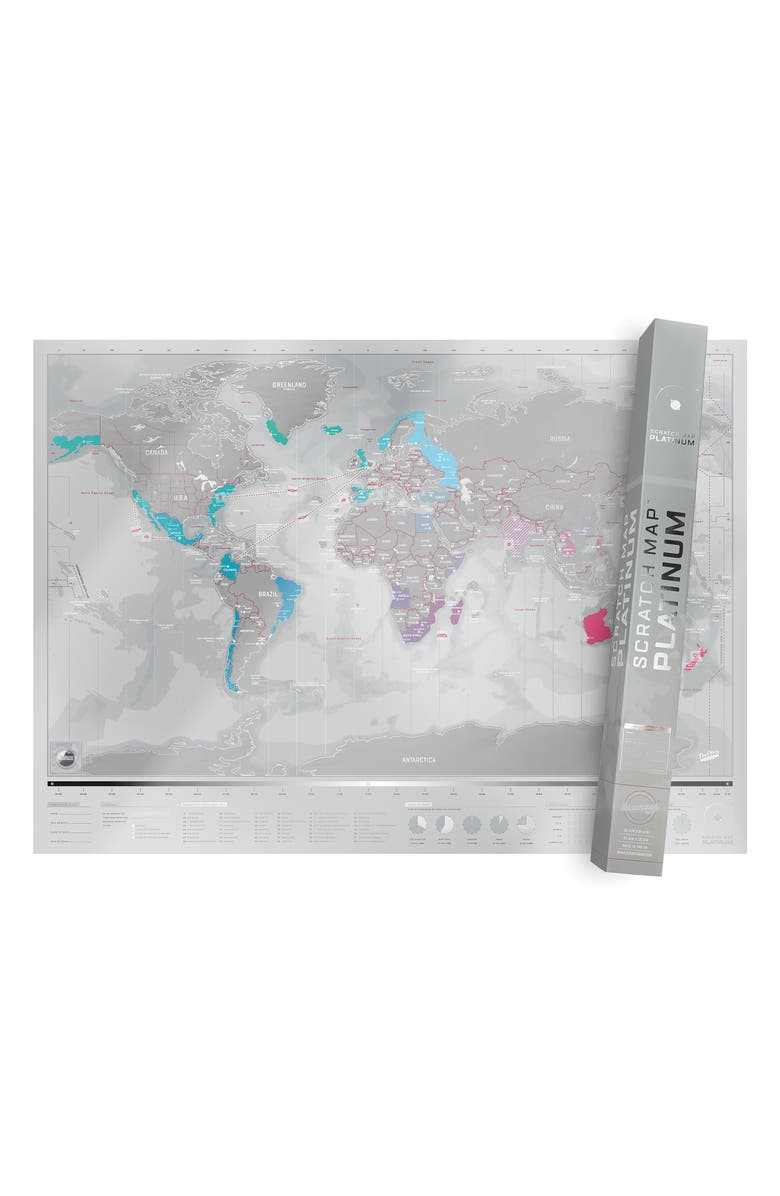 Luckies of London Platinum Scratch Map, Main, color,