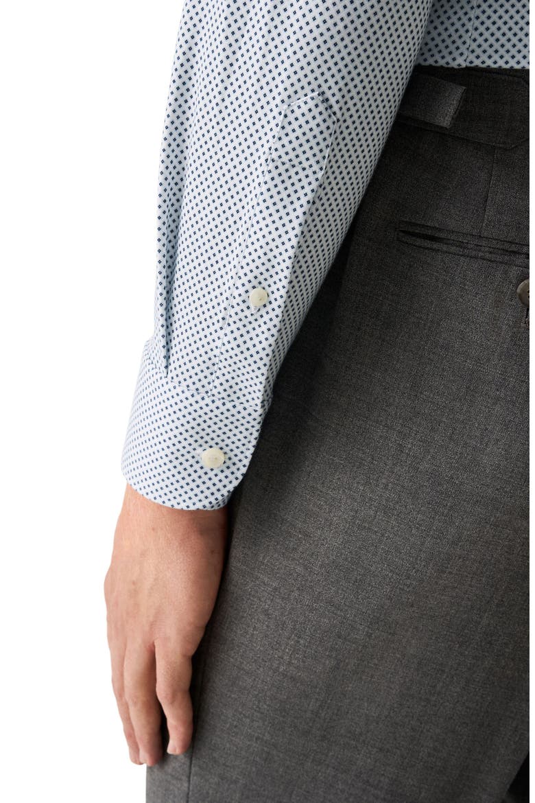 Slim Fit Medallion 4Flex Fit Stretch Jersey Dress Shirt, Alternate, color, MEDIUM BLUE