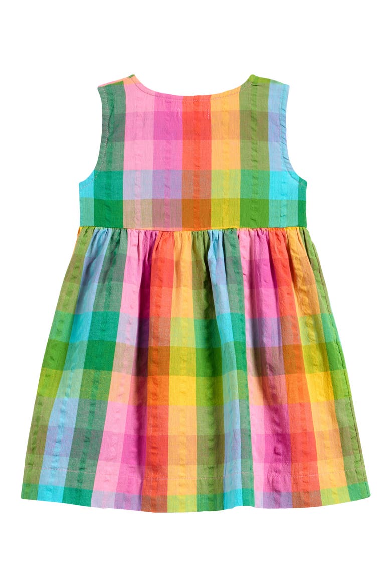 Kids' Check Cotton Button-Up Dress, Alternate, color, PINK