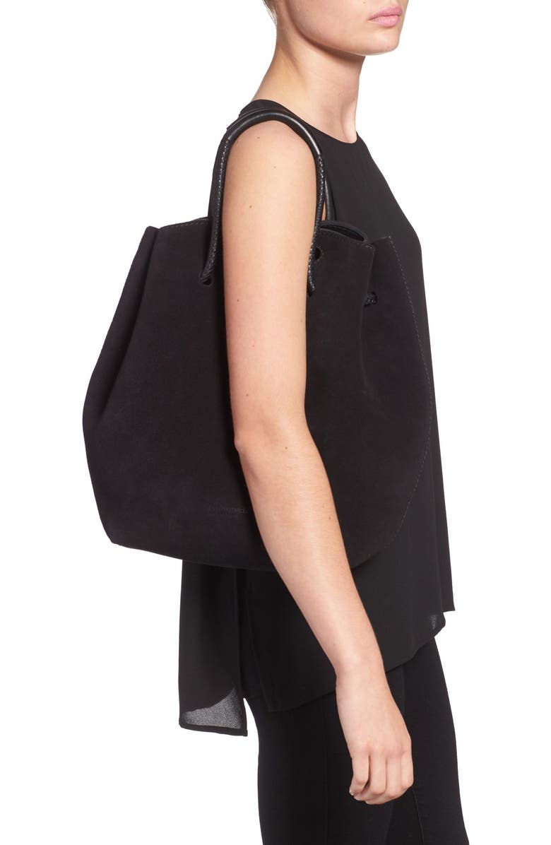 Pedro Garcia Suede Drawstring Bucket Bag, Alternate, color,